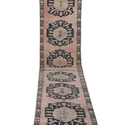 Oversized Boho Chic Vintage Turkish Oushak Extra Long and Wide Carpet