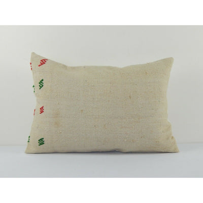 Decorative Wool Throw Pillow, Sofa Cushion Cover, Home Decor 16" x 22"