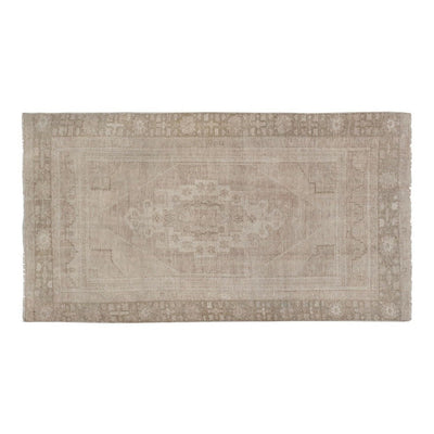 Vintage Faded Handknotted Turkish Taspinar Rug 3'7" X 6'8"