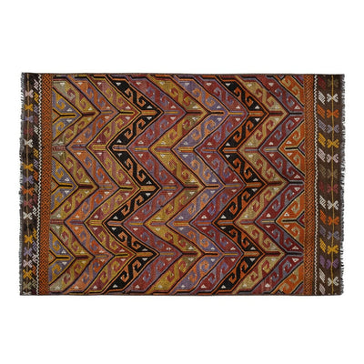 Handwoven Turkish Anatolia Kilim Oushak Rug 3'10" X 5'