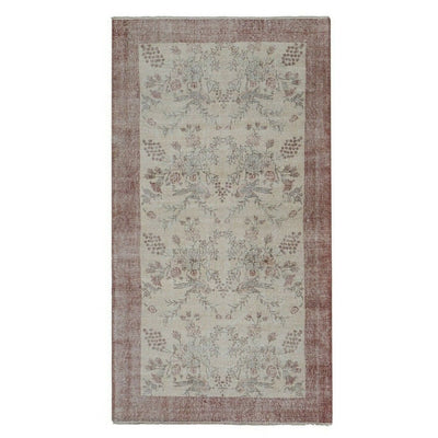 Vintage Turkish Sparta Rug with Romantic French Provincial Style 3'11'' x 7'3''