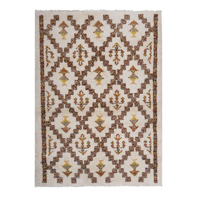 Mid 20th Century Moroccan Unusual Shaggy Tulu Rug 5'6" X 7'9"