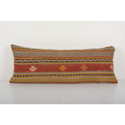 Red Wool Bedding Pillow Cases Fashioned Out of Mid-20th Century Anatolian Kilim