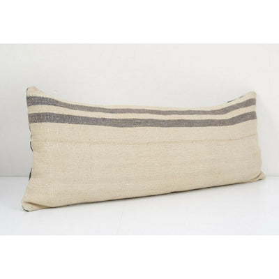 14" x 38" Striped Pillow Cases Fashioned Out of a Mid-20th Century