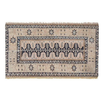 Distressed Tree of Life Pattern Turkish Karapinar Rug 2'10" X 4'9"