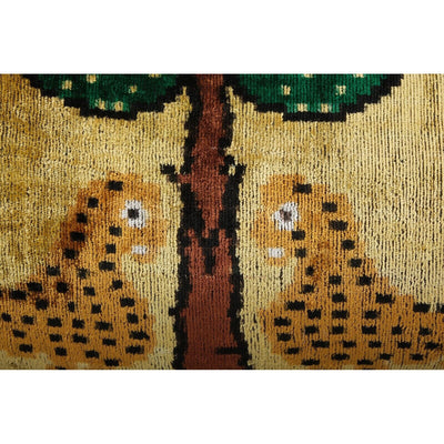 Animal Ikat Velvet Bedding Pillow