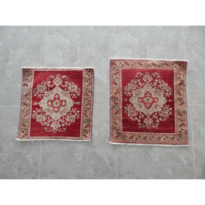 1970s Vintage Miniature Turkish Rugs - a Pair