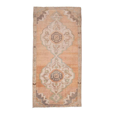 Vintage Beige Midcentury Karapinar Runner 4'11" X 10'3"