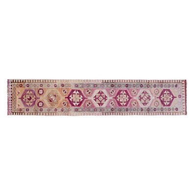 Handwoven Hallway Carpet Runners from Turkey, Wool Corridor Rugs 2'7" X 13'2"