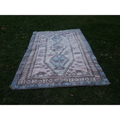 Soft Colors Large Livingroom Rug, Oriental Turkey Wool Oushak Carpet 6'5" X 9'9"