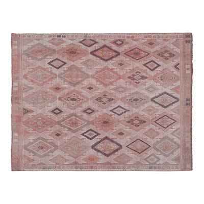 Vintage Pastel Turkish Jajim Kilim Rug 5'5'' X 7'1''