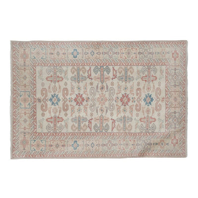 Vintage Pastel Turkish Kars Rug with Modern Medieval Style 5'9" X 8'4"