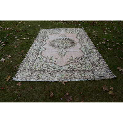 Vintage Turkish Oushak Rug, Oversize Office Size AnatolianArea Rug 6'3" X 10'2"