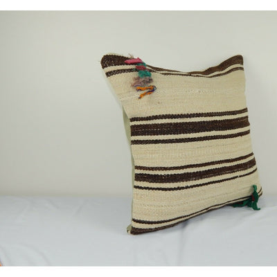 Pair Turkish Embroidered Kilim Piilow 20" X 20"