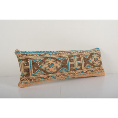 Muted Carpet Rug Pillow, Faded Ethnic Turkish Bedding Pillow - Oushak Throw