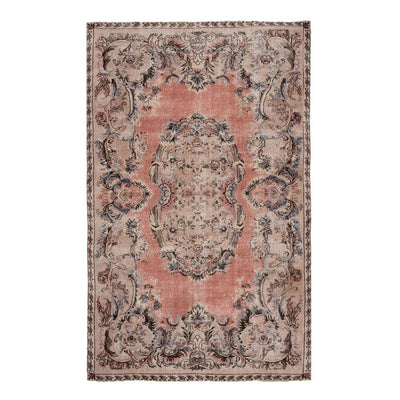 Contemporary Turkish Oushak Rug with Floral Medallion Design 6.7 x 10.7 Ft.