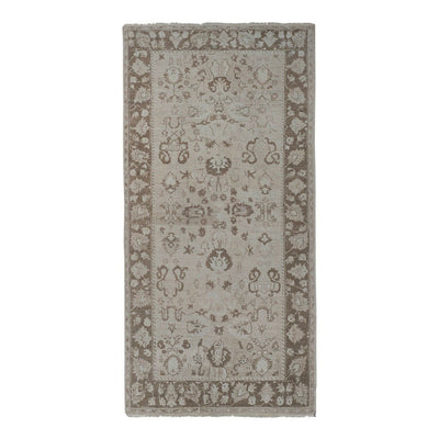 Tribal Mid-20th Century Handmade Turkish Anatolian Accent Rug in Tan