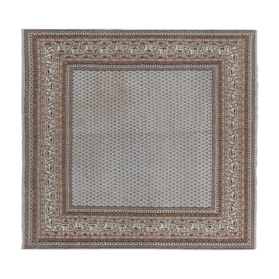 Vintage Square Caucasian Rug - Dining Room Carpet 7'10'' x 8'3''