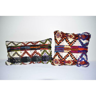 Set of Two Turkish Shaggy Pillow Cover