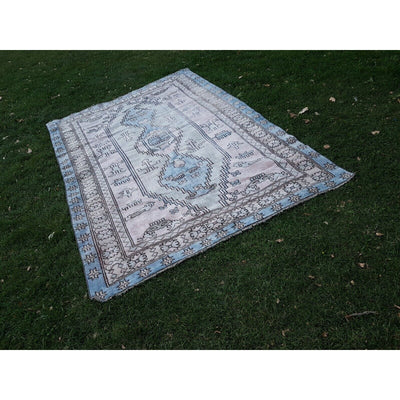 Soft Colors Large Livingroom Rug, Oriental Turkey Wool Oushak Carpet 6'5" X 9'9"