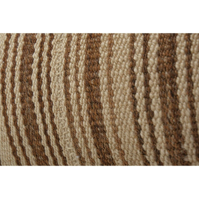 10" x 26" Set Vintage Striped Organic Hemp Kilim Pillow