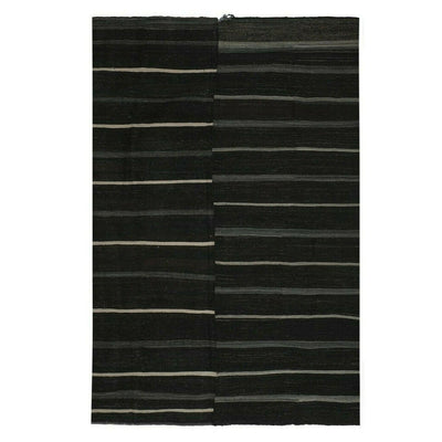 Oversize Bohemian Goat Hair Kilim Rug, Large Turkish Kelim Rug for Hotel