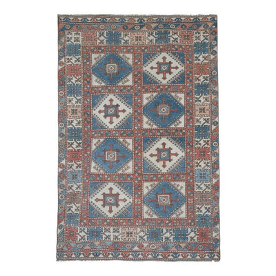 Handknotted Wool Turkish Oushak Rug 4'10" X 6'12"