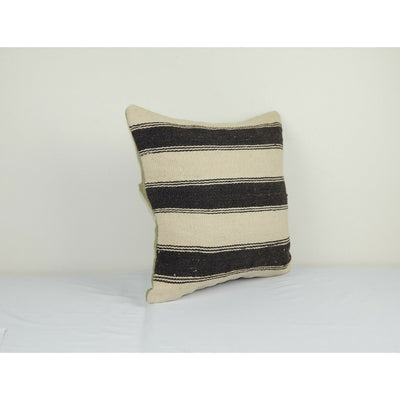 Vintage Striped Turkish Hemp Pillow 16"x16"