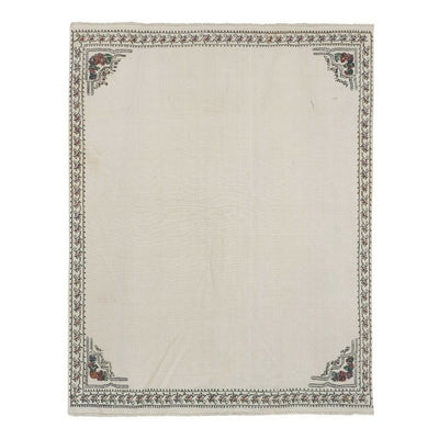 Handwoven Floral Pattern Needlepoint Kids Kilim Rug, Wall Hanging Turkish Decor