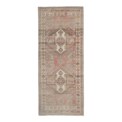 Mid-20th Century Handmade Turkish Anatolian Runner 5'2" X 12'2"