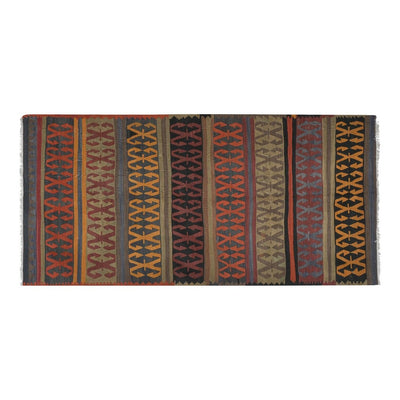 Early 20th Century Wide Konya Kilim Runner for Foyer 4'11'' x 10'1''