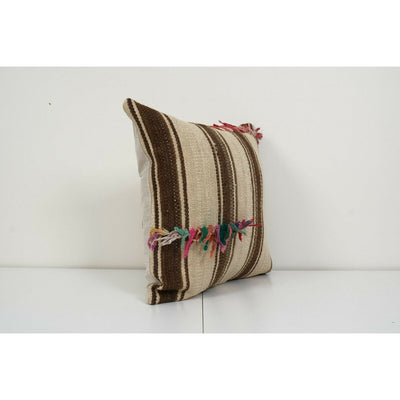 Organic Wool Turkish Kilim Pillow