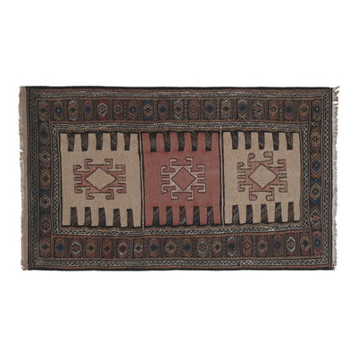 Handwoven Tribal Embroidery Tapestry Kelim, Wall Hanging Rug 3'2'' x 5'6''