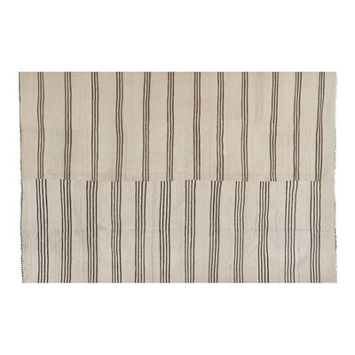 1960s Mid 20th Century Neutral Hemp Anatolian Kilim Rug 9'2'' X 13'8''