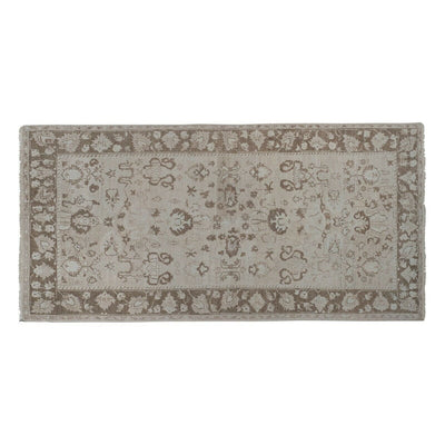 Tribal Mid-20th Century Handmade Turkish Anatolian Accent Rug in Tan