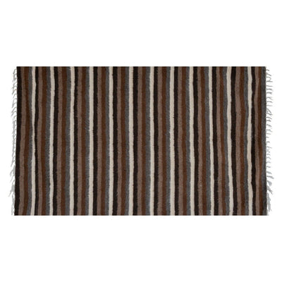 1970s Vintage Goat Hair Turkish Kilim Blanket Rug 3'12" X 6'5"