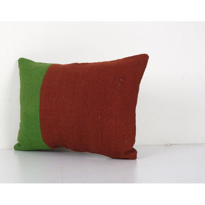 Small Striped Turkish Kilim Pillow, Handmade Turkish Kilim Pillow, Decorative Throw Pillow, Bohemian Kilim Pillow 14'' x 20''