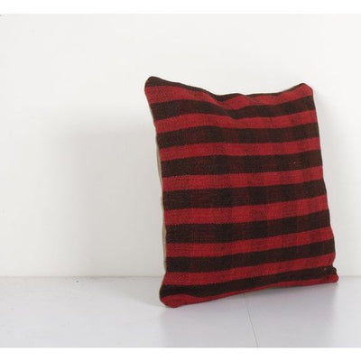 Handmade Decorative Throw Pillow, Ethnic Red Kilim Pillow, Home Decor, Couch Aztec Pillow, Sofa Pillow 16'' x 16''