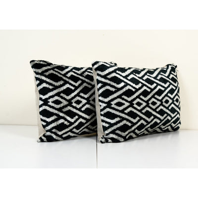 Matching Ikat Velvet Pillow Cover, Set of Two