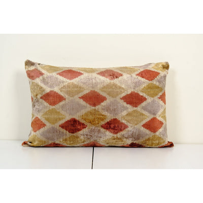 16" x 24" Christmas Day Gift Pillow, Green Silk Ikat Velvet